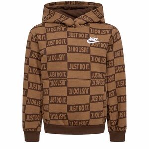 Nike Brown Checker Knit Pullover Hoodie